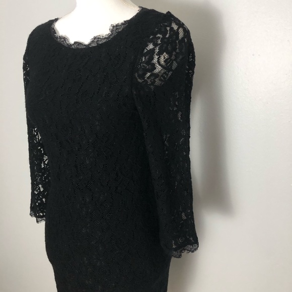 T. Babaton Rafael Dress Black Lace Size 4 - Picture 6 of 8